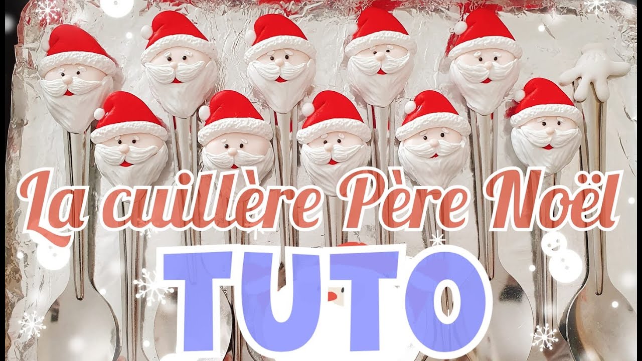 TUTO - La cuillère Père Noël en Fimo 🎅🏻