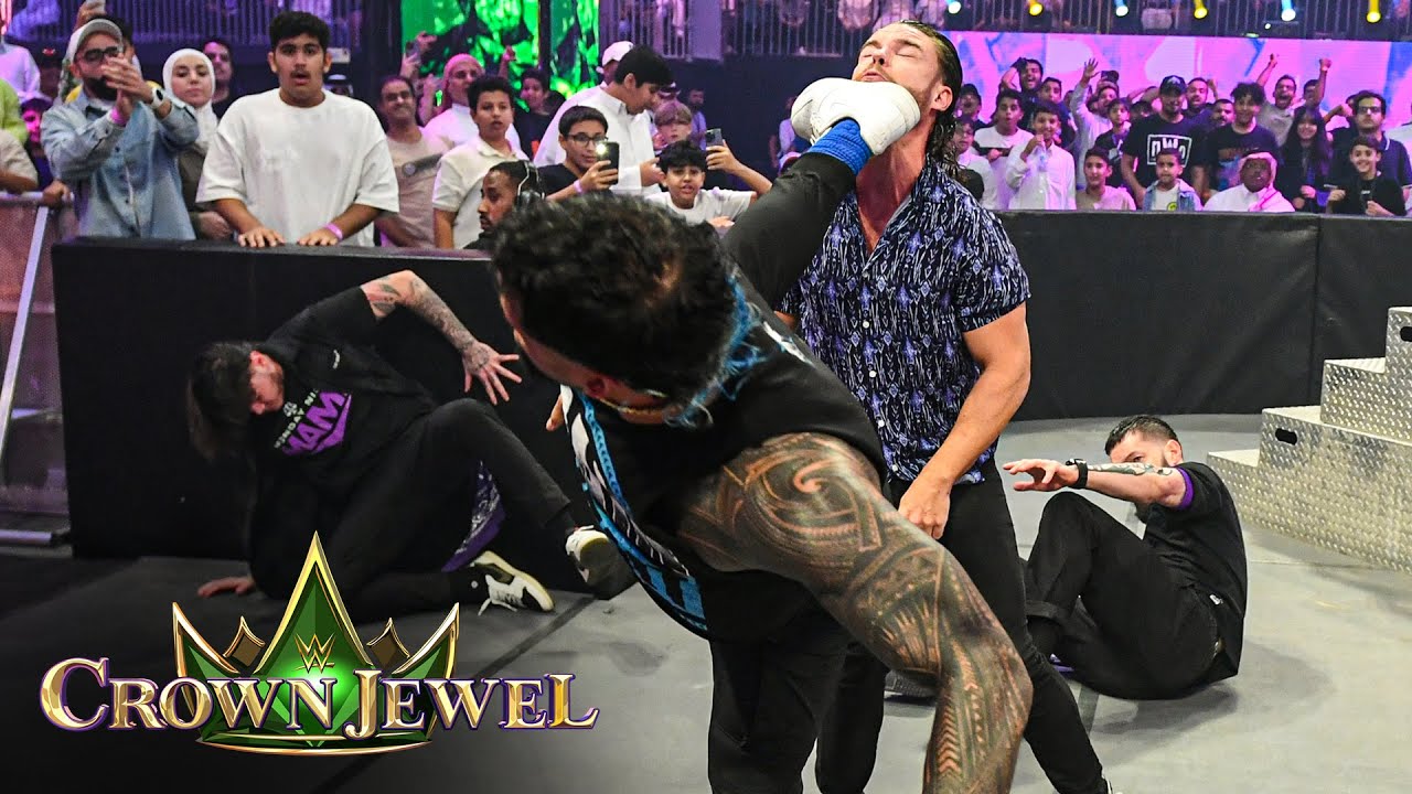 Jey Uso takes out The Judgment Day with superkicks: WWE Crown Jewel 2023 highlights