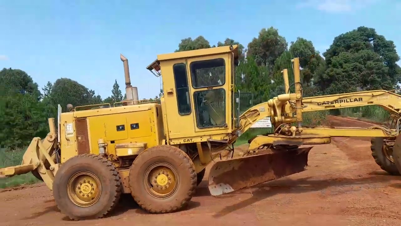 Motor grader 140G on work, Heavy grading works in East AFRICA ground