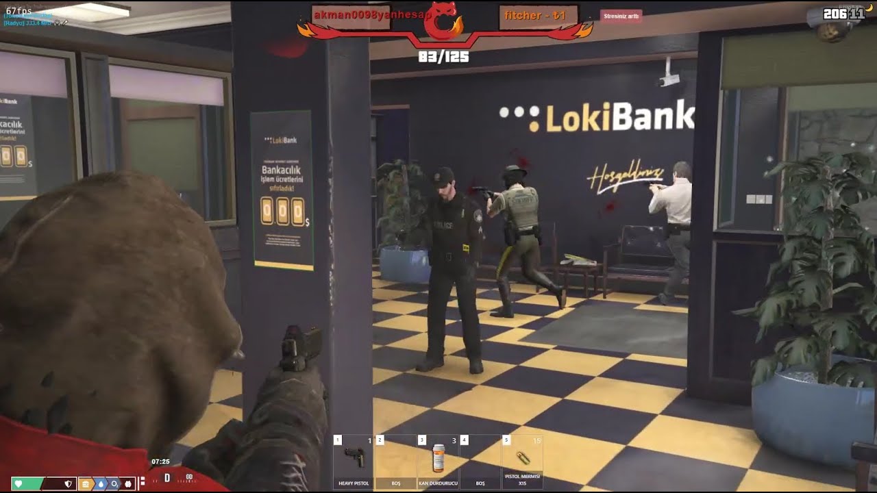 CENK, TAHSİN, ERDAL, TAN BANKA SOYGUNU - GTA 5 RP(VORP)