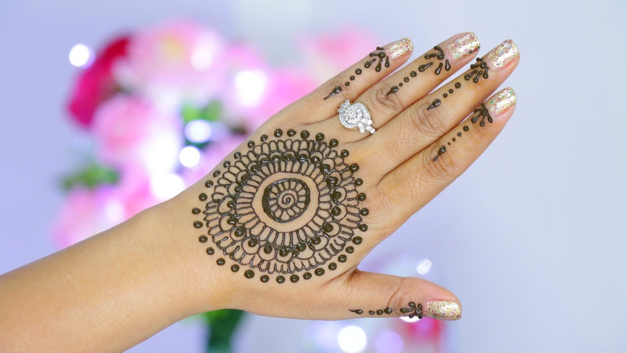 Easy Henna Design Step By Step Tutorial | SuperPrincessjo