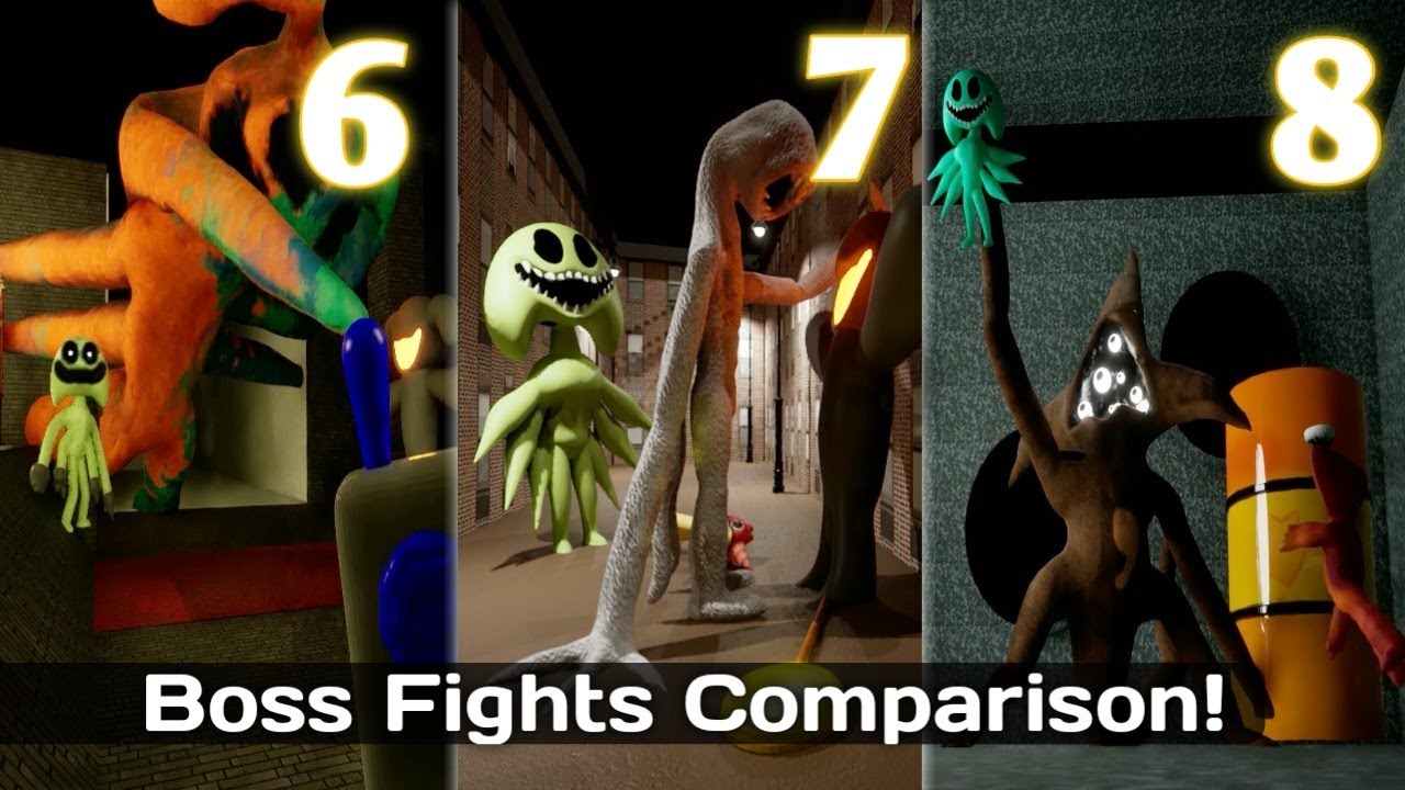 SHELTER OF SURSUR 8 vs 7 vs 6 (BOSS FIGHTS + Ending Comparison)