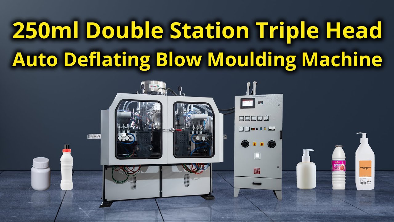 SMP Bottle making Machine || 250ml Triple Head Double Station || Blow Moulding Machine