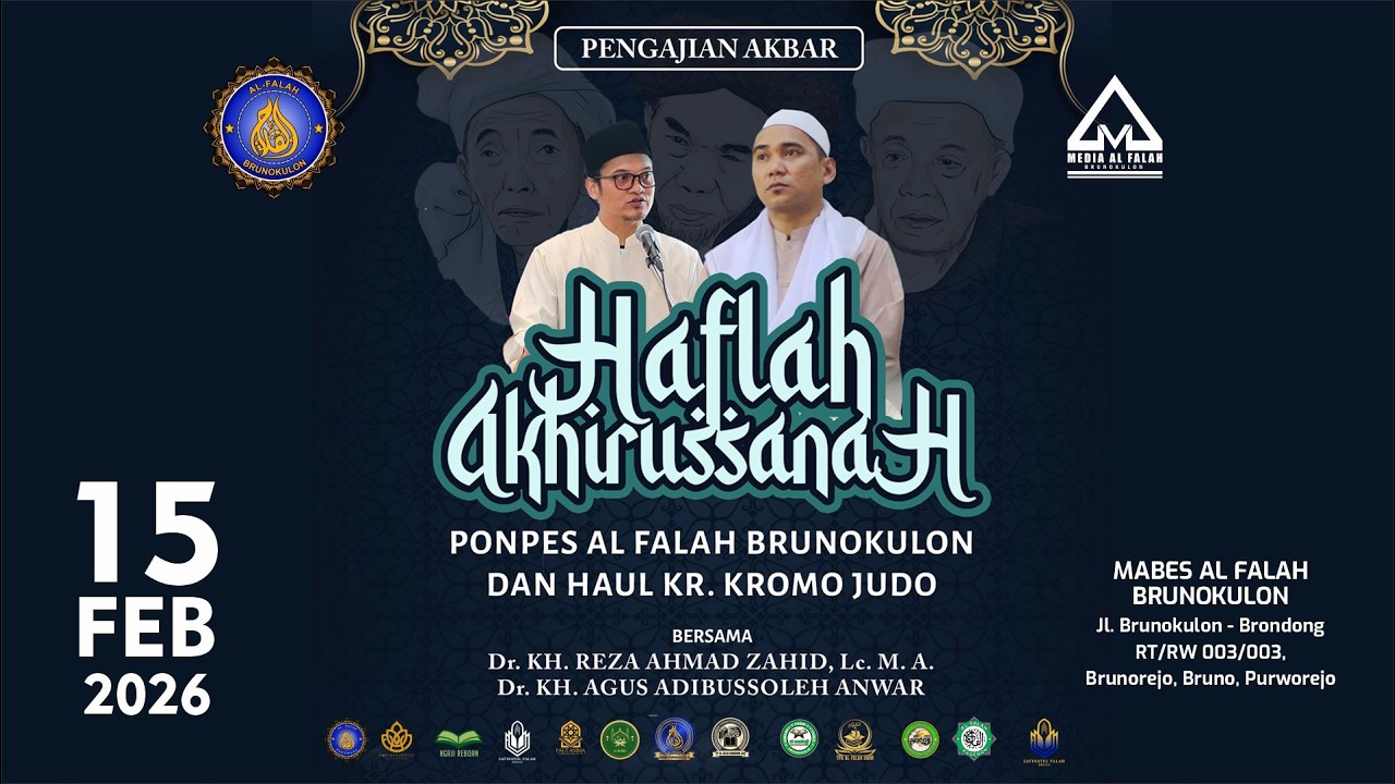 LIVE - Pengajian Akbar Haflah Akhirussanah Ponpes Al Falah Brunokulon - Sesi II