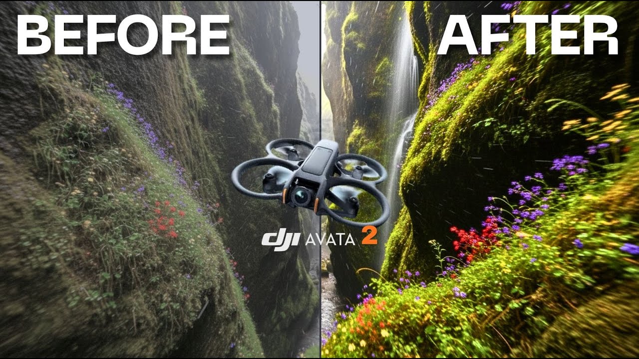 DJI AVATA 2 | Как сделать цветокоррекцию кинематографического видео FPV (пошаговое руководство)