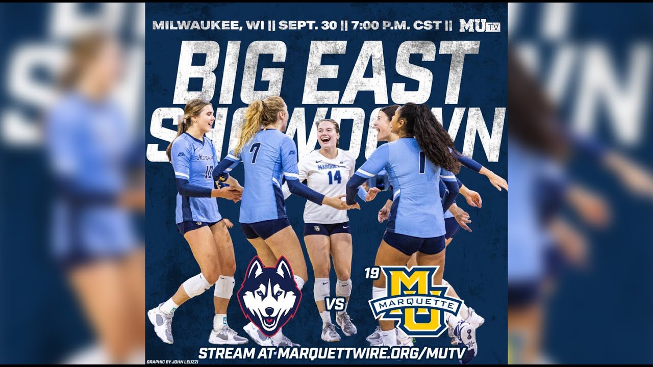 Marquette Women's Volleyball vs. UCONN brought to you live from the Al McGuire Center by MUTV