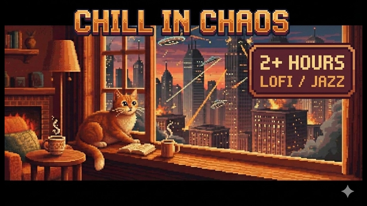 2 Hours of Lofi While the Aliens Invade 🛸👾 Chill in Chaos