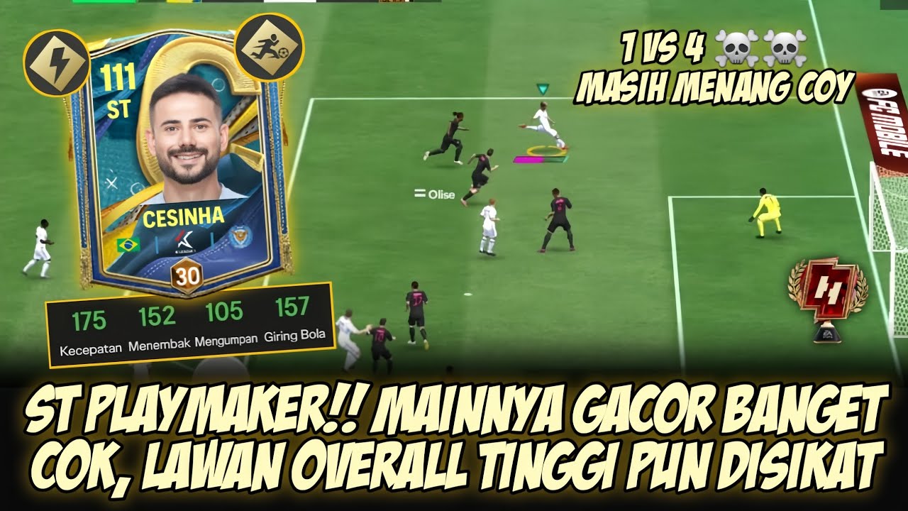 Review Gameplay Cesinha, Striker Tapi Playmaker‼️- FC MOBILE