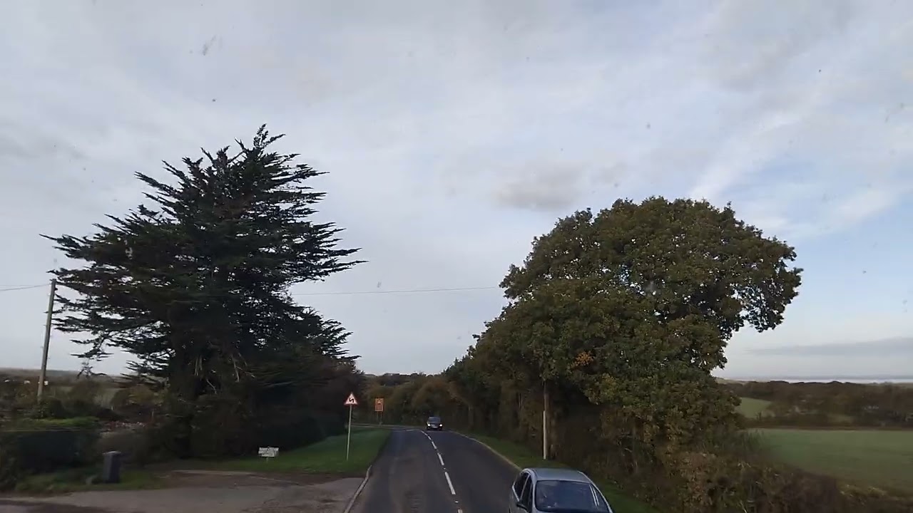 1662 ADL Enviro 400 MMC on route 7 to alum bay via shalfleet 