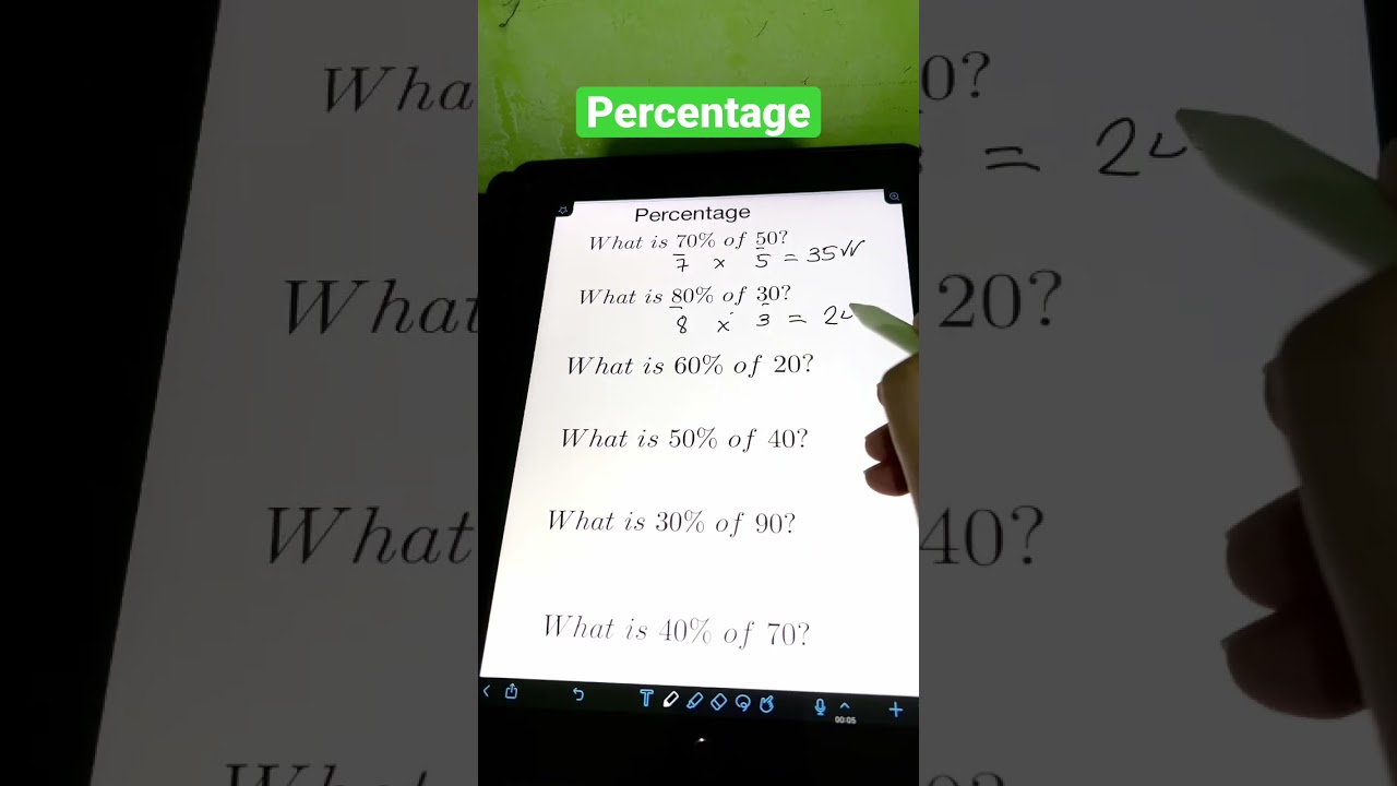 Percentage #shorts #enginerdmath #math #maths