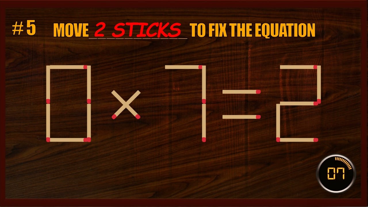 Matchstick Puzzle | Matchstick Logic Puzzles | Matchstick Tricks#BrainGames #MatchstickChallenge