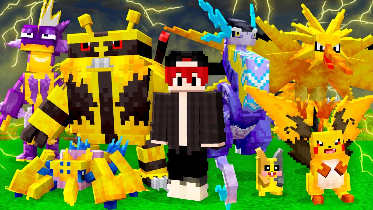 SÓ PODE POKÉMON ELÉTRICO NO MINECRAFT COBBLEMON