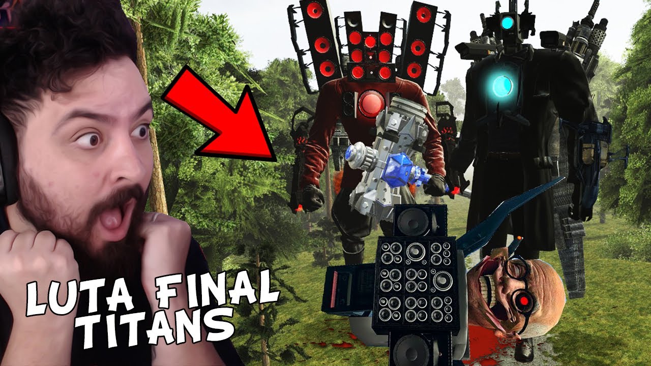 CRIEI a LUTA FINAL DOS TITAN CAMERAMAN contra O NOVO TITAN CIENTISTA no GARRYS MOD!! - NightExtreme