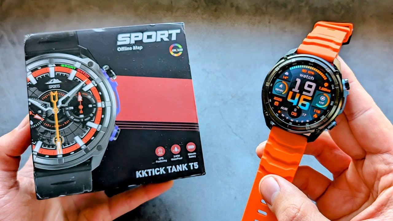 KKTick Tank T5 - GPS Flashlight Smartwatch with Maps - Review & TEST