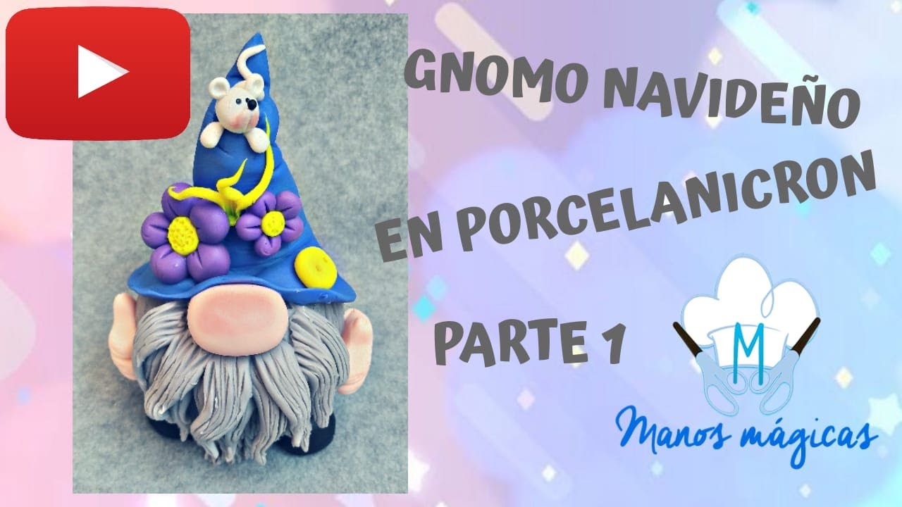 Gnomo Navideño en Porcelanicron o Porcelana Fria