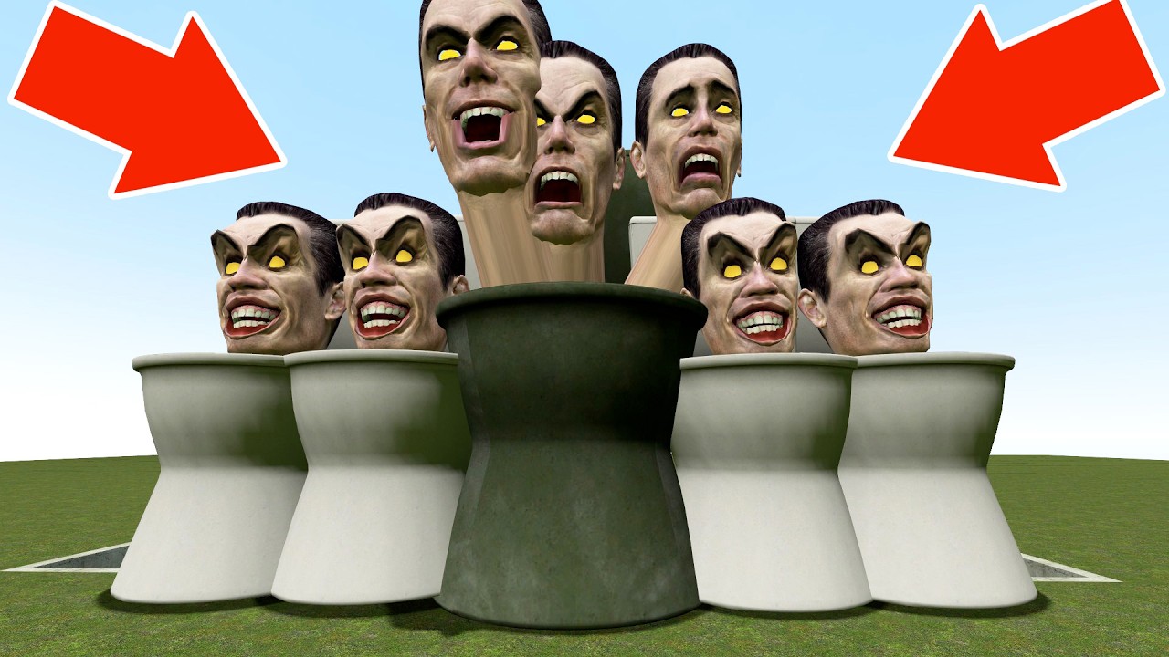 Spartan Kicking All New Skibidi Toilets Memes in the Giant Pit #305 - Garry's Mod