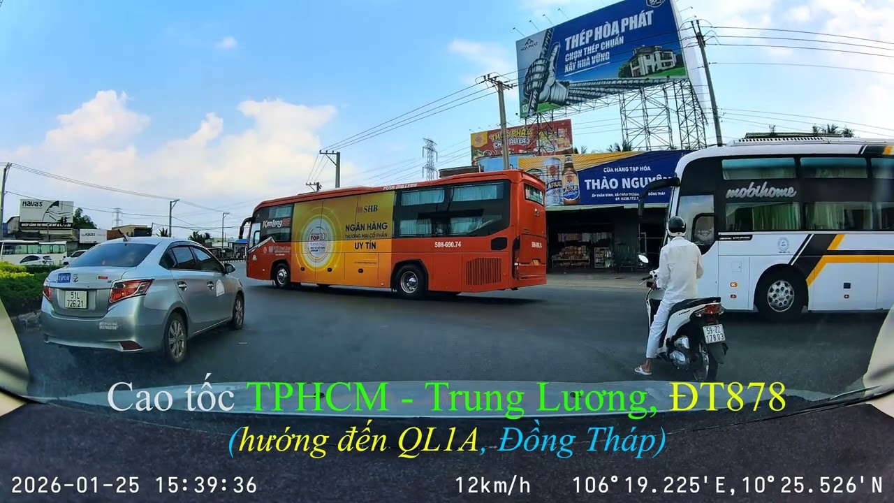 Cao tốc TPHCM - Trung Lương đến QL1A bằng ĐT878!