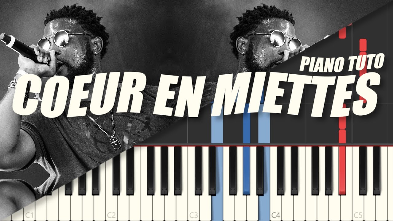 Damso - COEUR EN MIETTES (Piano Tutorial Facile)