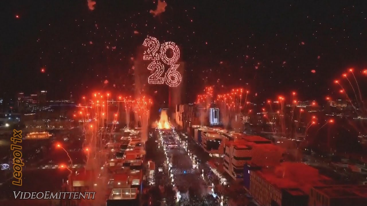 Spettacolo di capodanno 2026 a Doha (Qatar), da Telstar 15°west, fx 11341V, SR 20170, rec 2025-12-31
