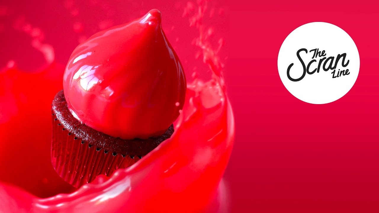 VALENTINES DAY MIRROR GLAZE CUPCAKES - The Scran Line