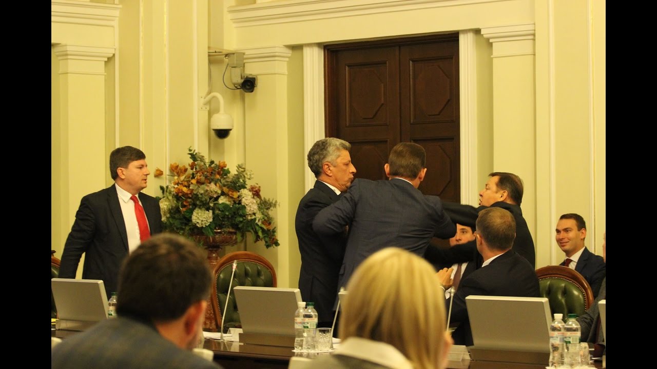 Бійка на Погоджувальній раді: Бойко vs Ляшко