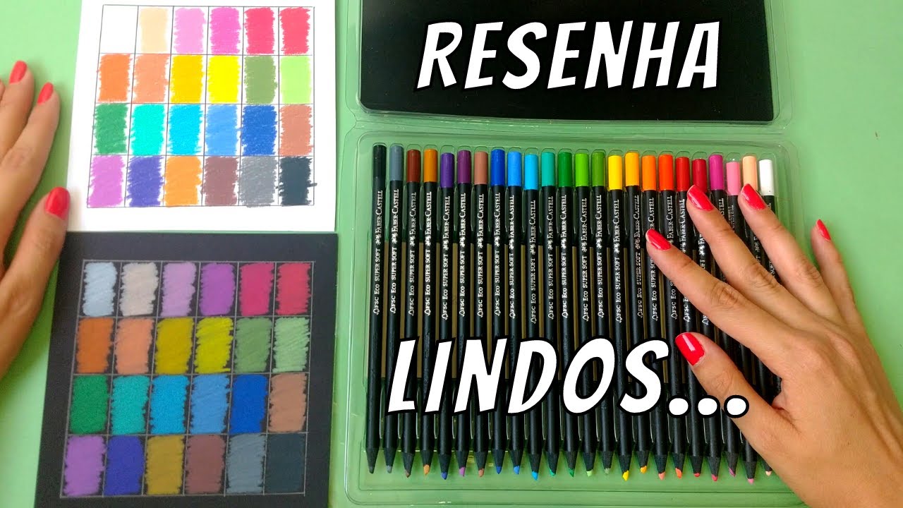 Lápis de Cor Faber-Castell Supersoft 24 Cores [RESENHA]