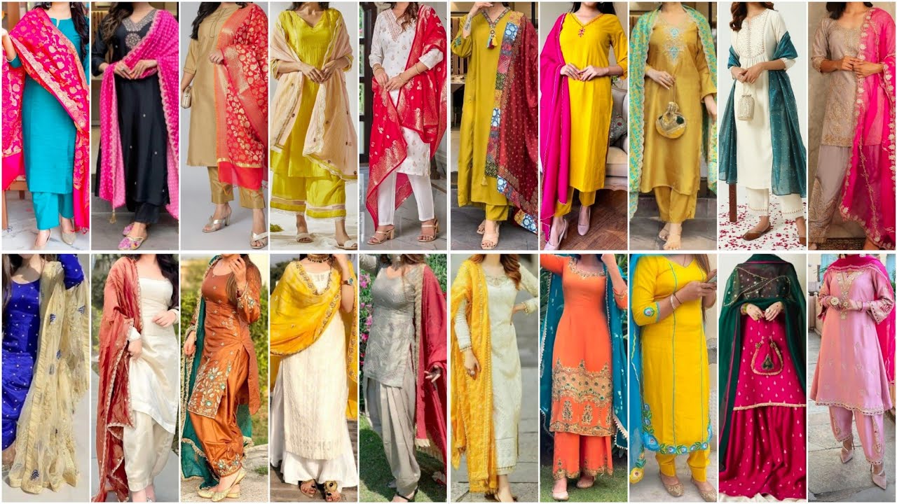 Newly Trending Colour Contrast Ideas for Punjabi Suit Design for Girls 2024