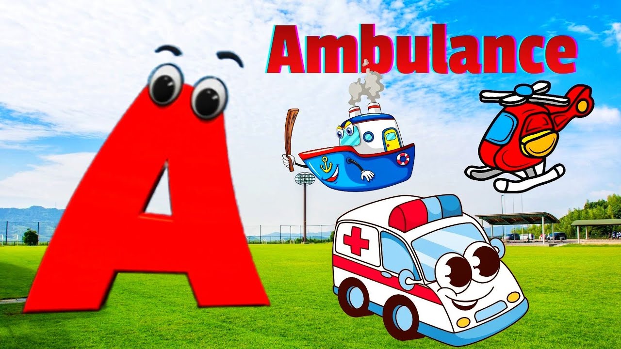  ABC song phonics transportation song | for  learning video song Nursery rhymes | ABC Alphabet song