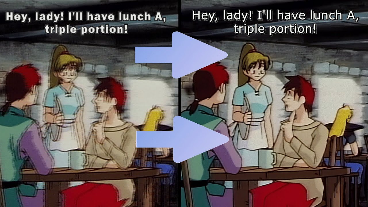 De-interlace & Upscale footage using AI / Machine Learning and Convert DVD subs into Blu-ray subs