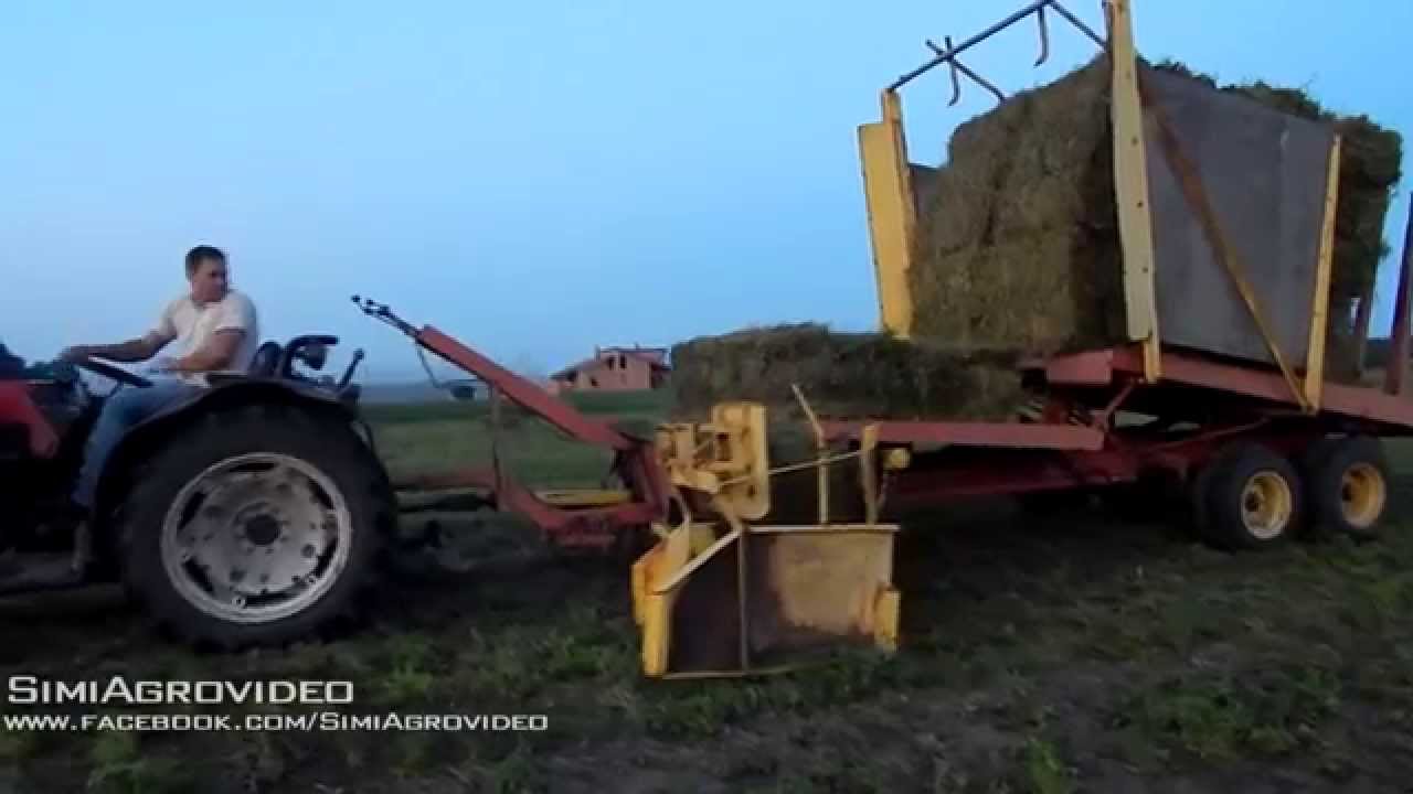 Lucerna bálázás: Valtra 6550 + Massey Ferguson 139 SB & Universal 453 DTP