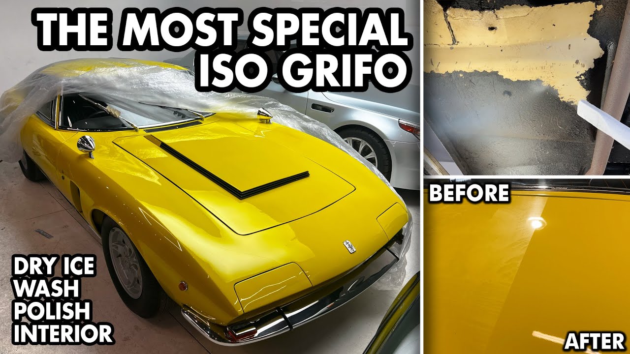 50years under cover! Super RARE Iso Grifo DETAILING - Dry Ice Cleaning & Polish