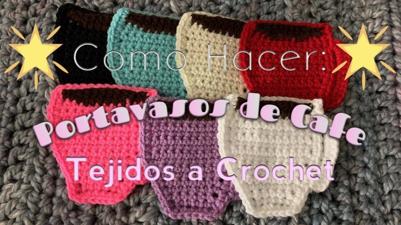 Como Hacer Portavasos en forma de Tasas de Cafe Tejidos ! || Crochet para Principiantes