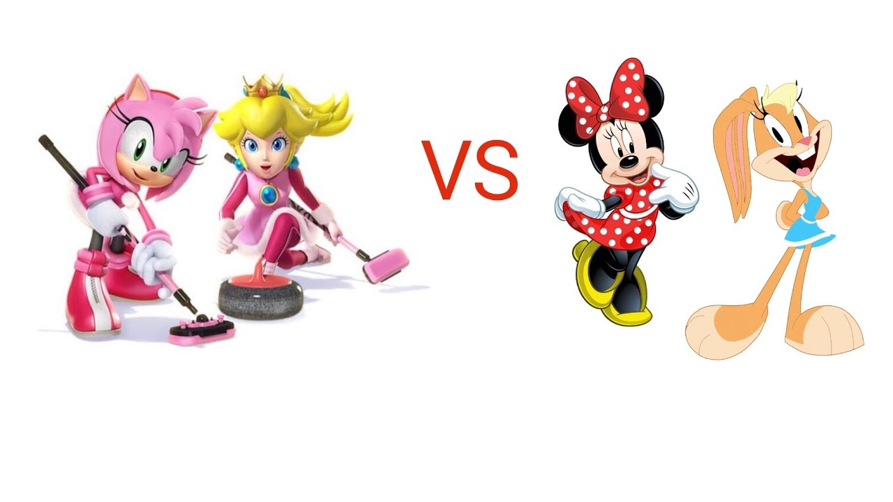 mugen amy/peach vs minnie mouse/Lola bunny