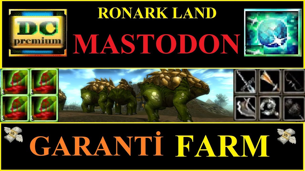 Knight Online Dc Premium ( MASTODON ) Ronark Land Farm 2020