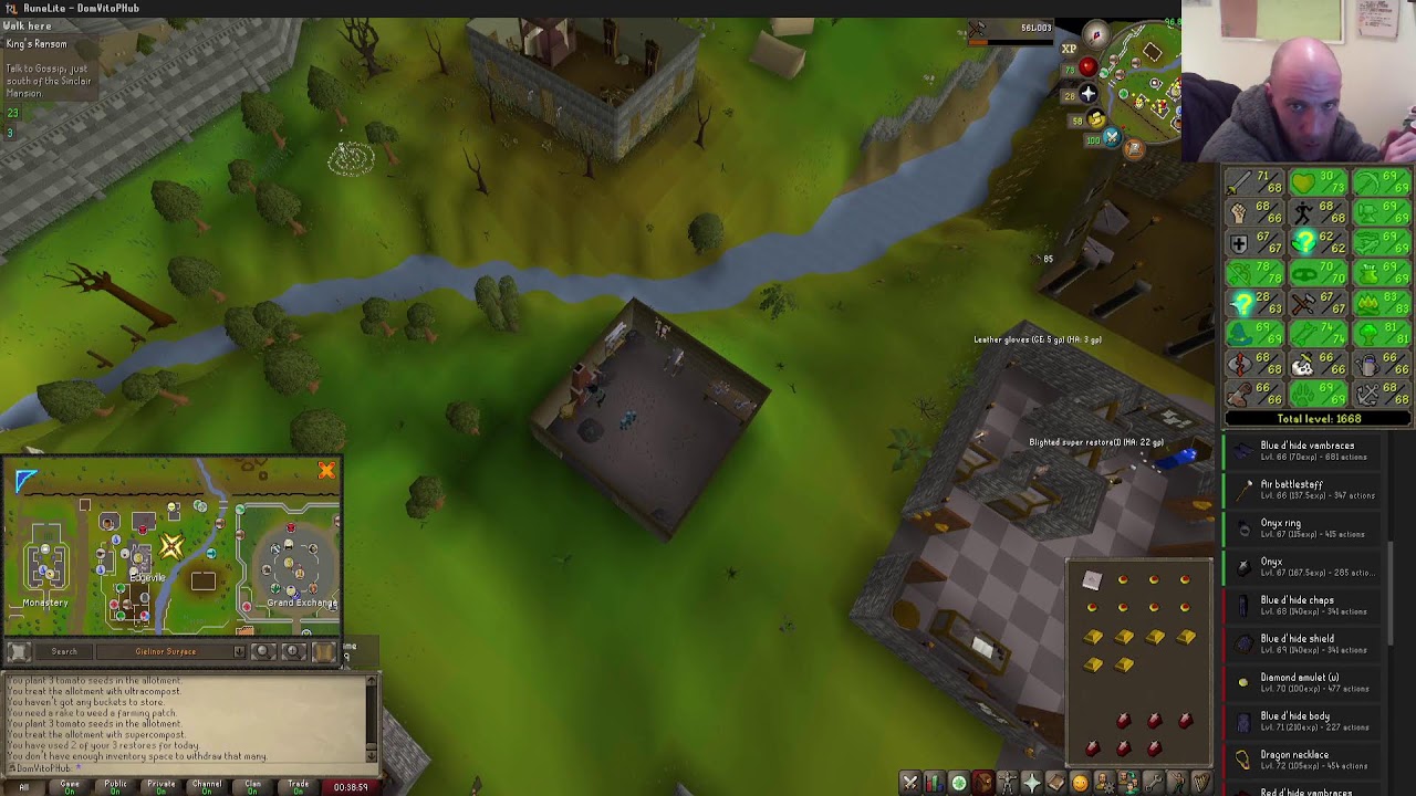 OSRS - The Iron Noob Quest For Base 69! Hitting 1669!