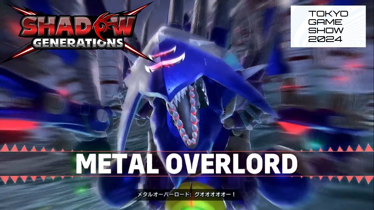 Sonic X Shadow Generations - Metal Overlord Boss Fight | Tokyo Game Show 2024 - 1080P/60FPS