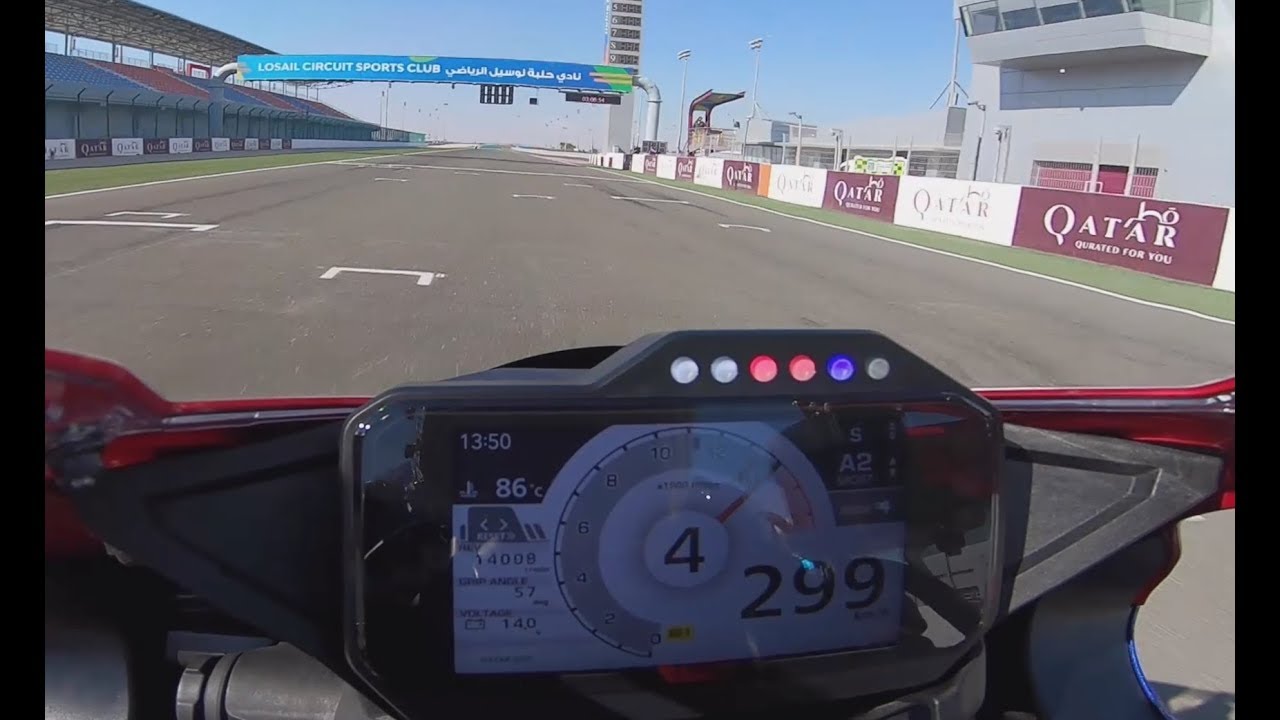 Onboard 2020 Honda CBR1000RR-R SP +300 km/h Freddy Foray Losail circuit Qatar