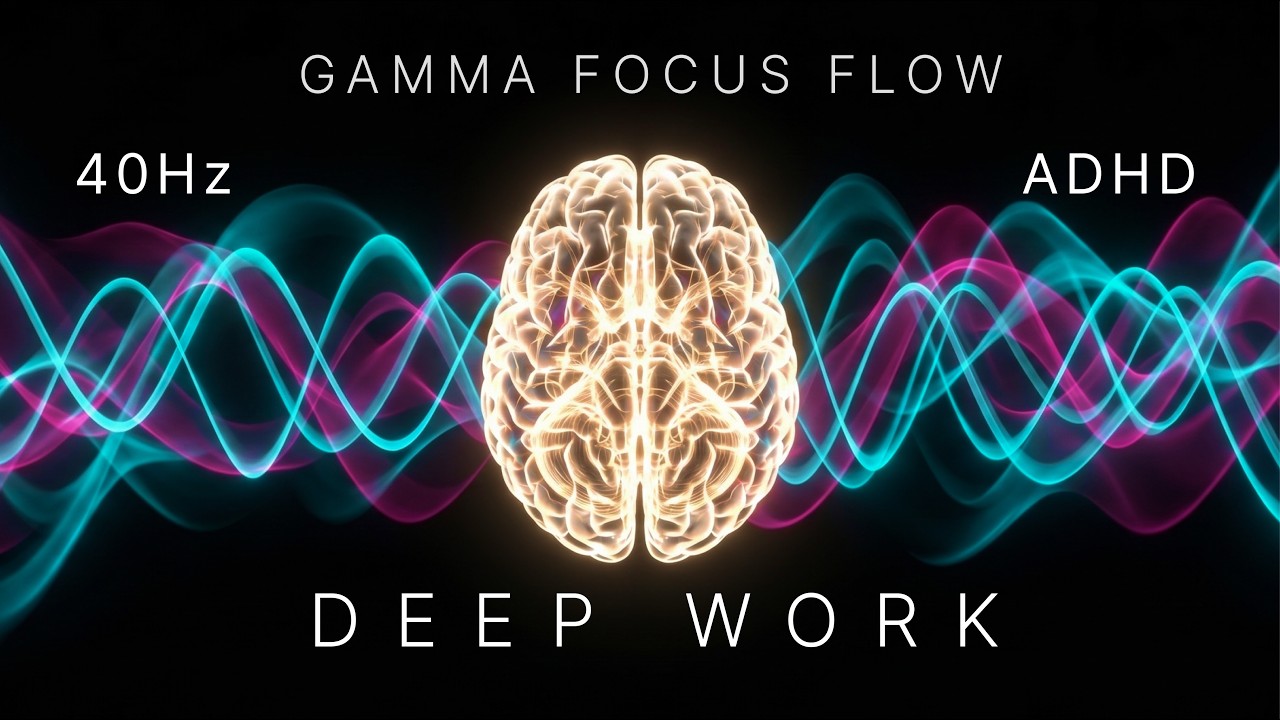 90-Minute Deep Work Sprint | 40Hz Gamma Waves & Binaural Beats