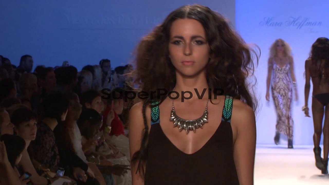 Models walk the runway at Mara Hoffman Swim - MBFW Miami ...