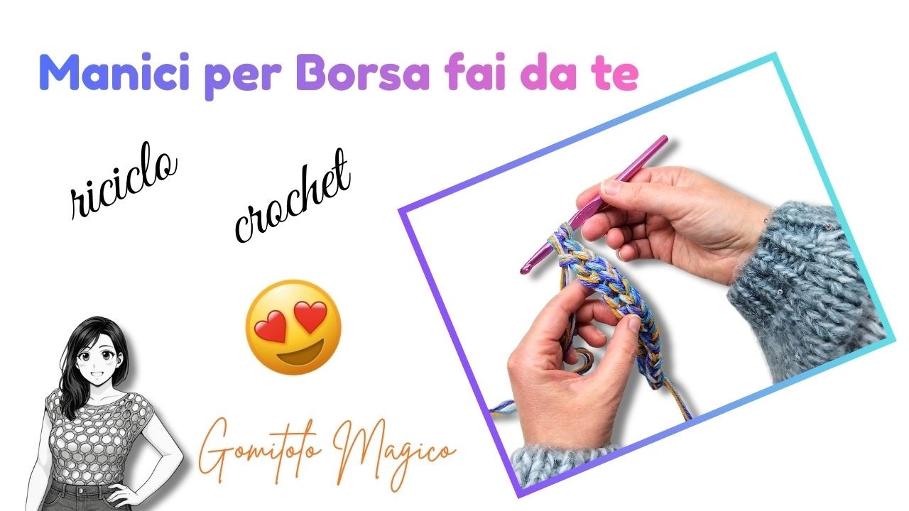 Non smetterai di lavorare questo punto, non solo manici per borse 😍 #crochet #uncinetto