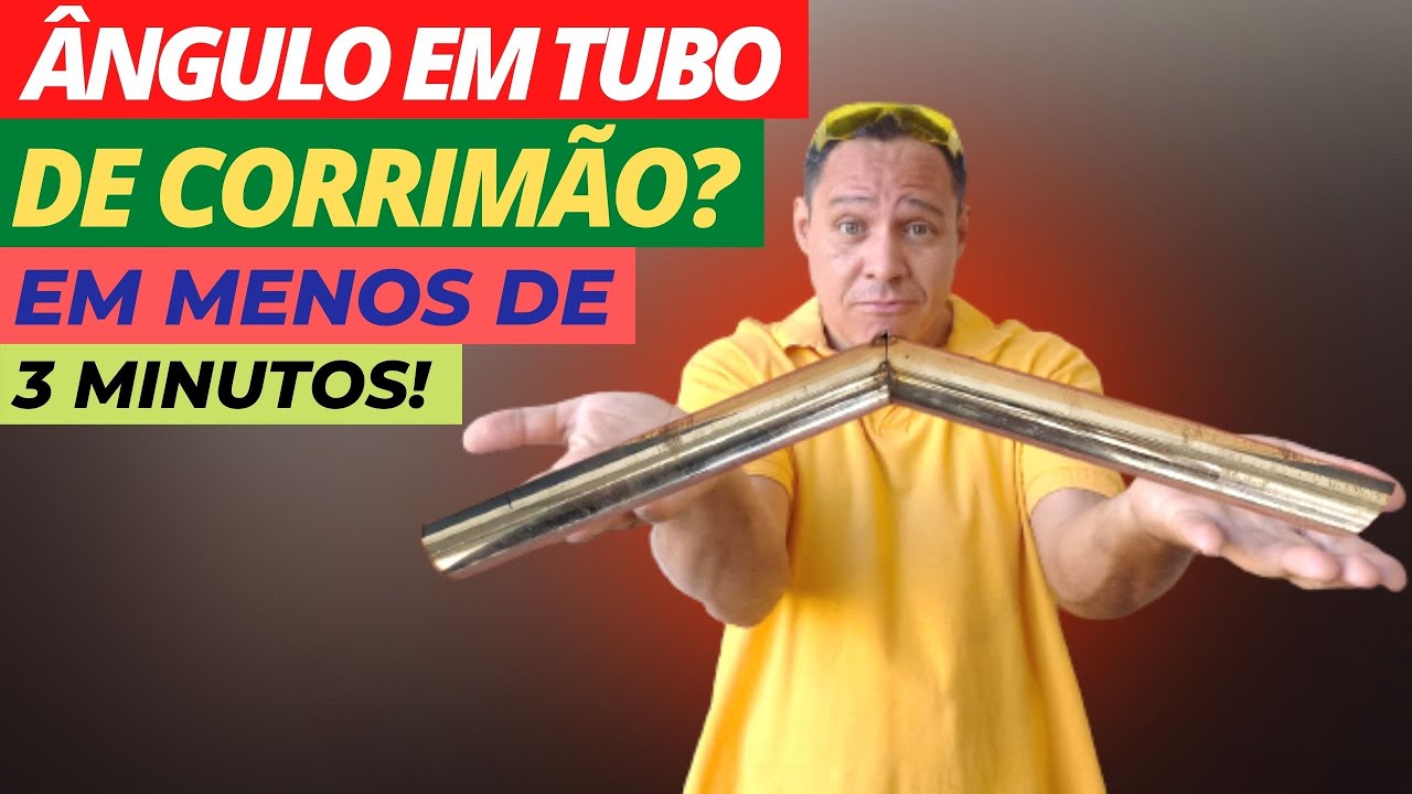 🚨[MUITO F&Aacute;CIL]Como fazer &acirc;ngulo em corrim&atilde;o no tubo de a&ccedil;o inox