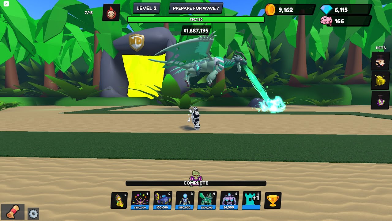 WORLD DEFENDERS TD the spectral dragon showcase
