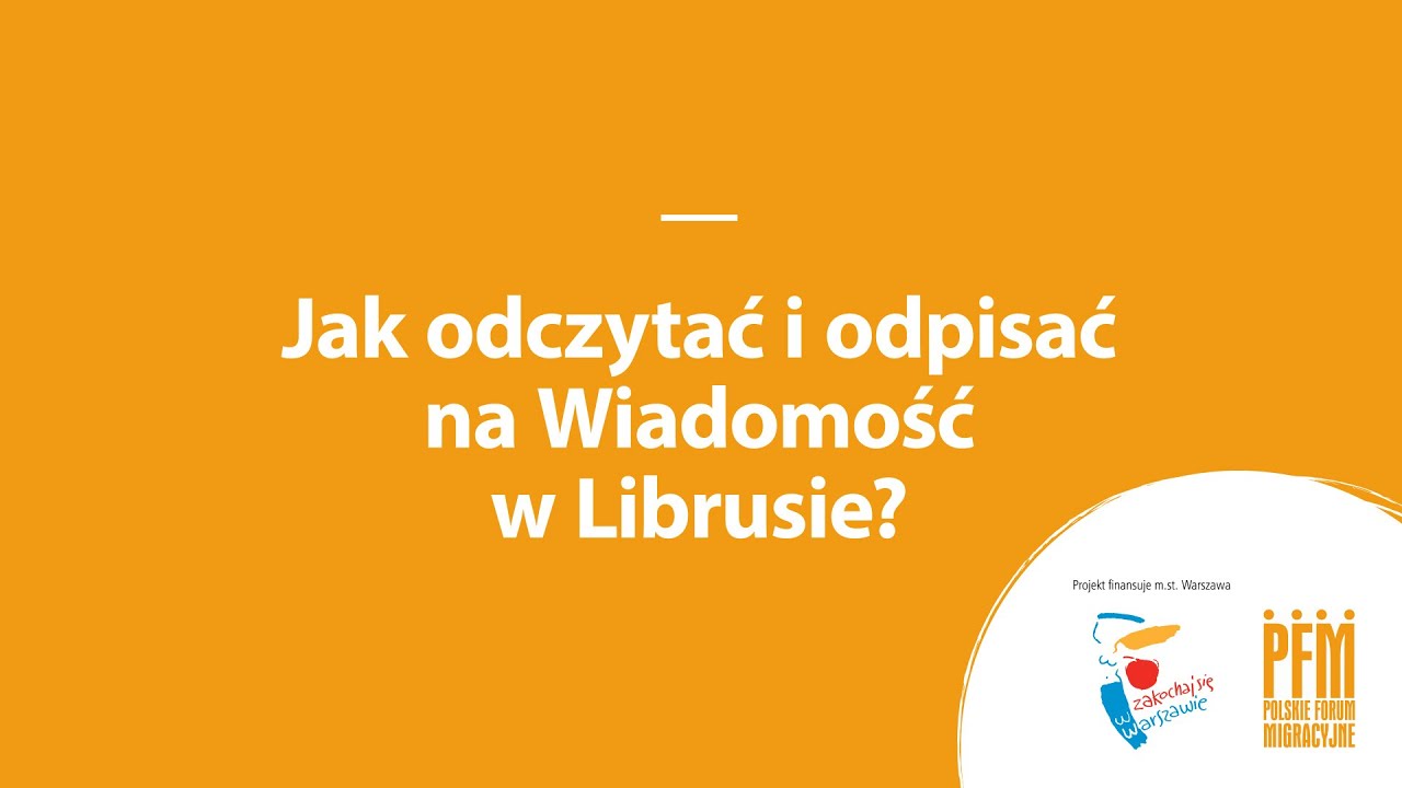 Jak odczytać i odpisać na Wiadomość w Librusie? (część 6/15, film z napisami)