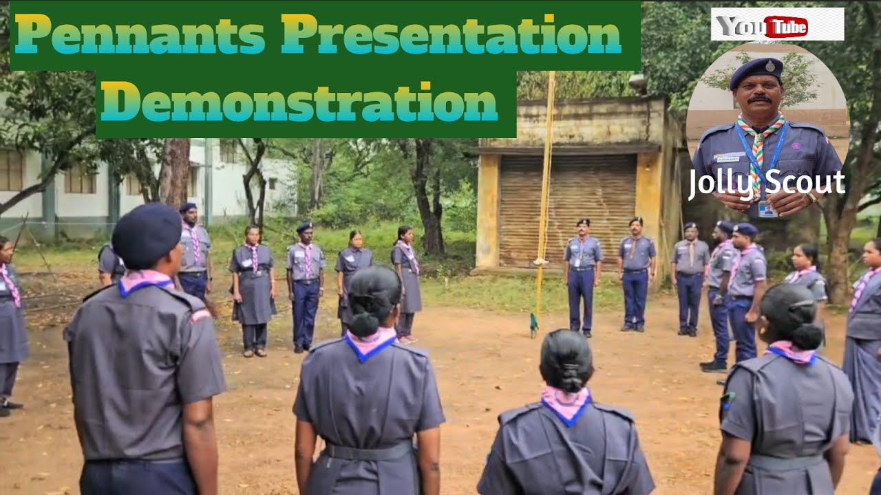 How to present Pennants in Flag Procedure#scoutsandguides#JollyScout