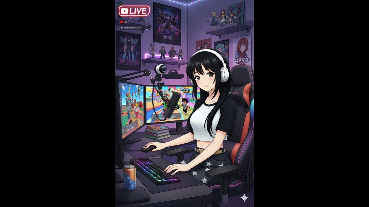 🔴LIVE AGORA - Roblox com a Sabrina | Vem pra Live🎮✨