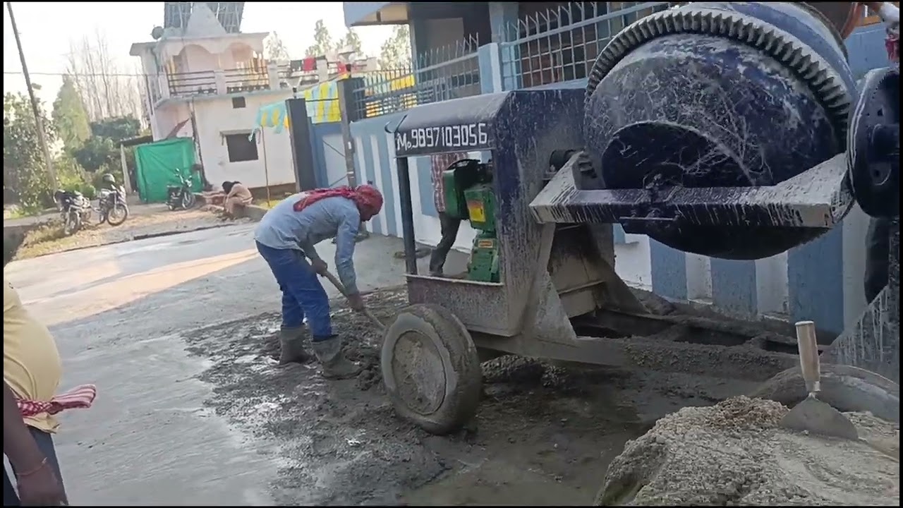 Road construction site 