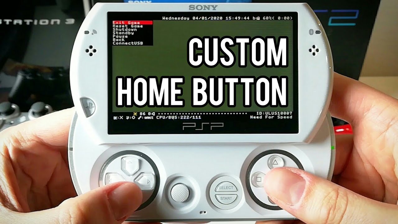 How to Get a CUSTOMIZED HOME BUTTON for PSP/PSPGo (Any Custom Firmware)