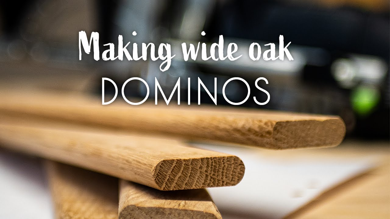 Festool Domino stock - creating wide oak domino stock