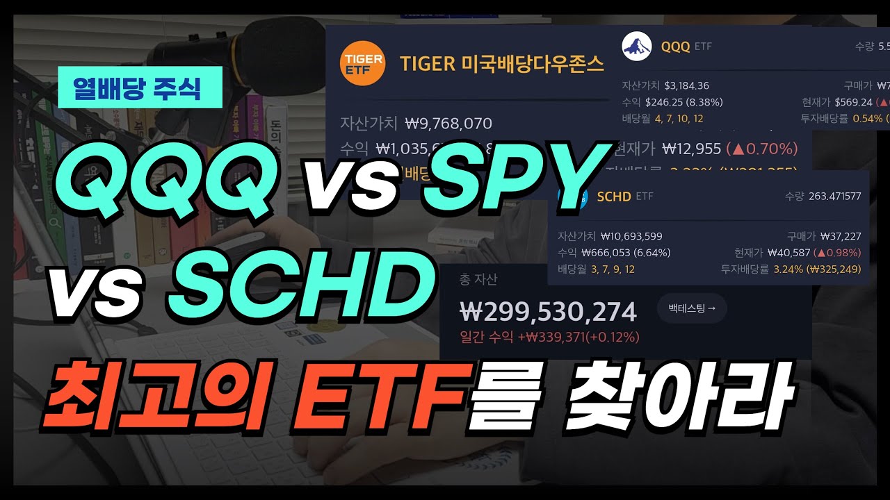 QQQ, SPY, SCHD 최고의 장기투자 ETF는?