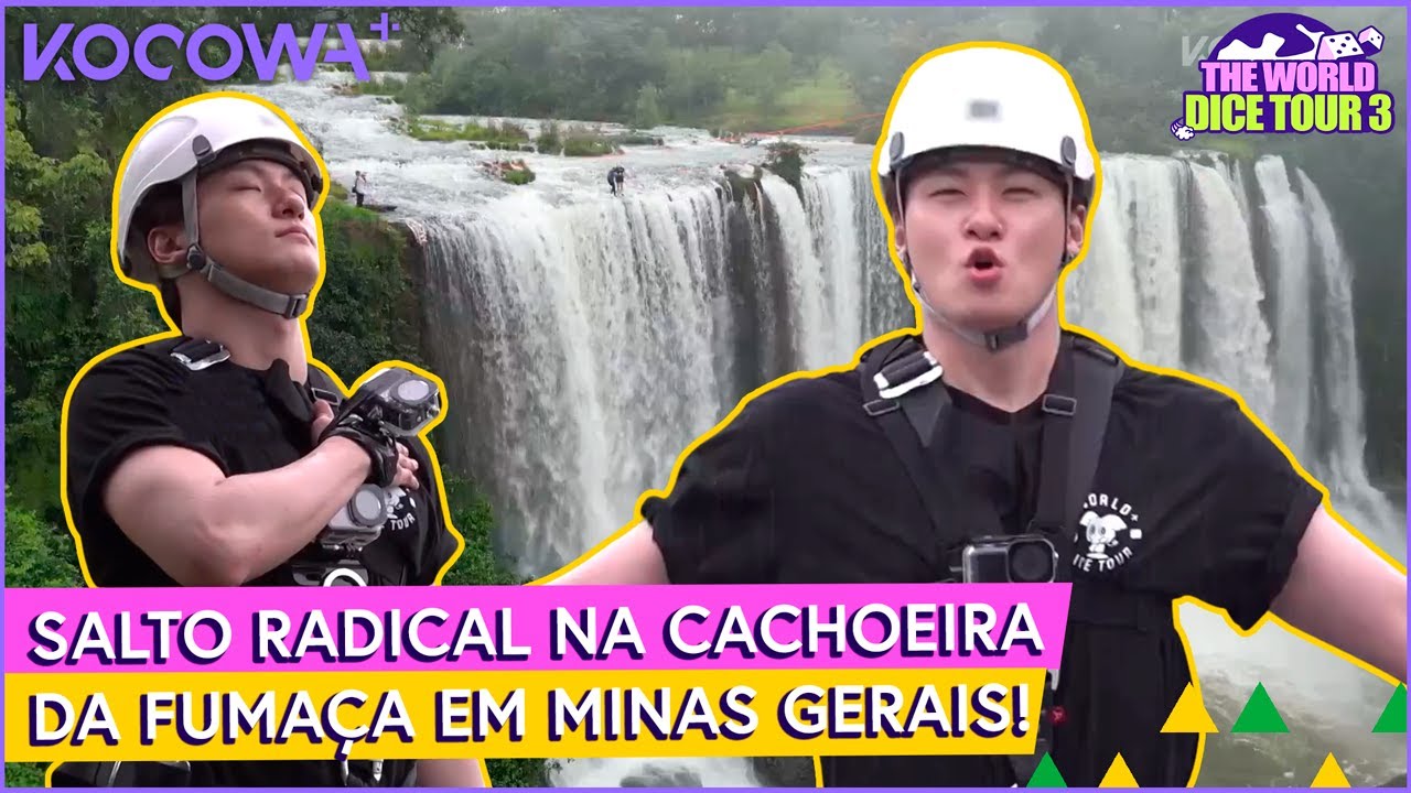 Shin Seung Ho salta de cachoeira em Minas Gerais | Volta ao Mundo com Dados 3 EP14 | KOCOWA+ [PT-BR]